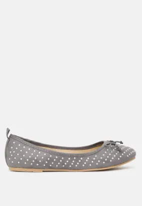 Briana Ballerina Flats With Silver Studs