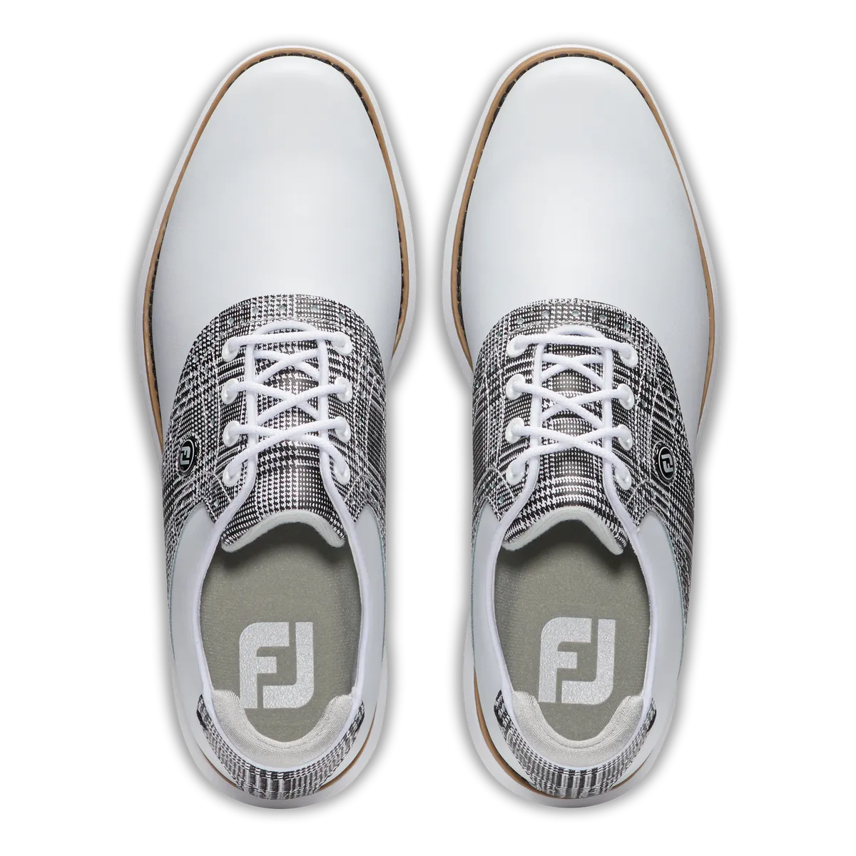 FootJoy Women's Traditions- White/Grey Golf Shoes