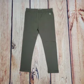 Mayoral Girls Basic Leggings- Olive Green