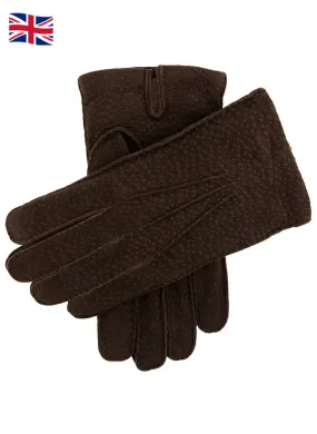 Men's Heritage Handsewn Cashmere-Lined Carpincho Leather Gloves