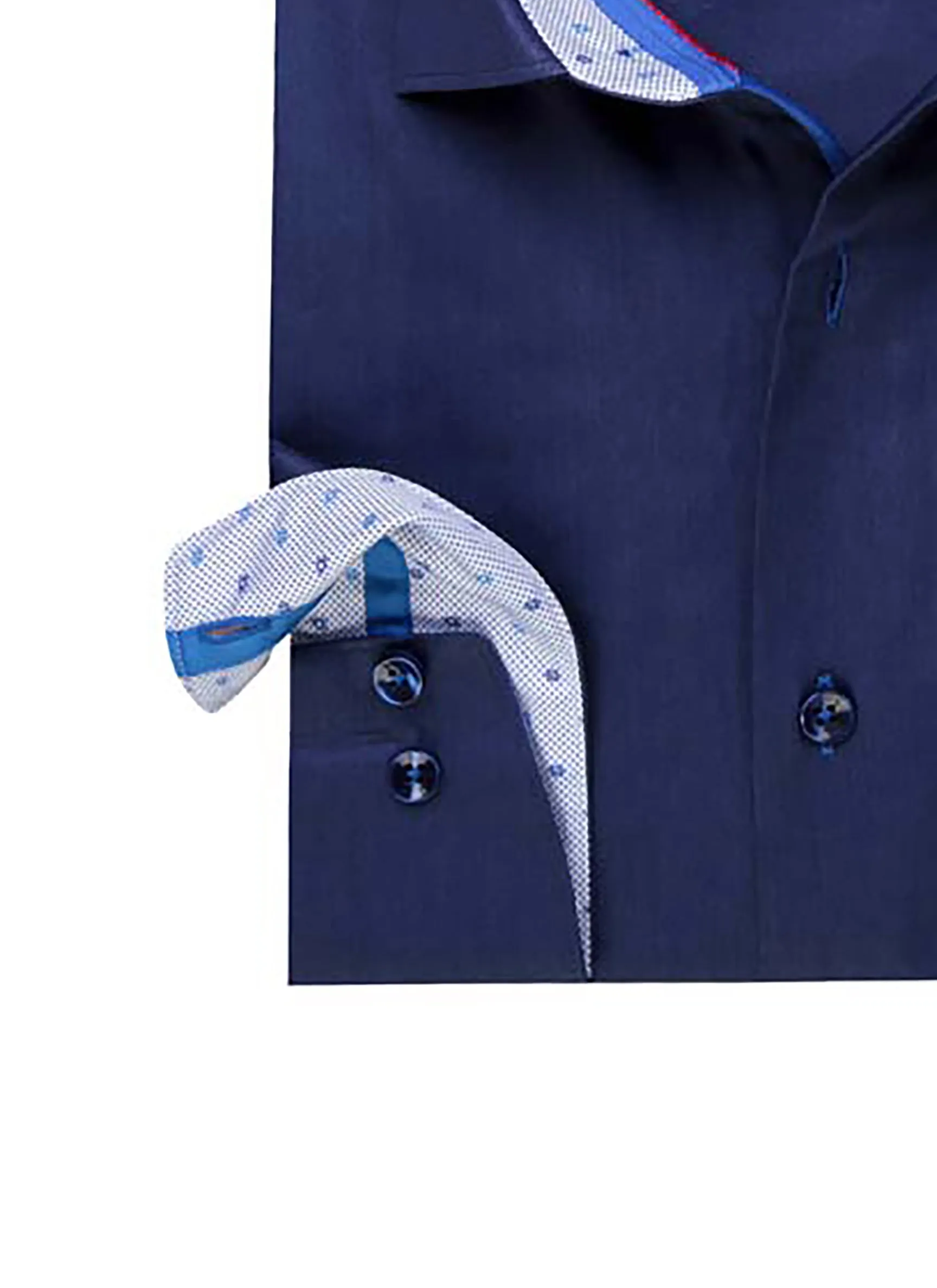 Sapphire Elegance Slim-Fit Cotton Dress Shirt