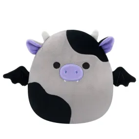 Squishmallow 12 Inch Bridgette the Cow Bat Halloween Plush Toy